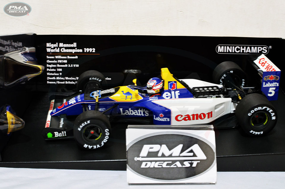 NIGEL MANSELL 1992 WILLIAMS FW14B 1:18
